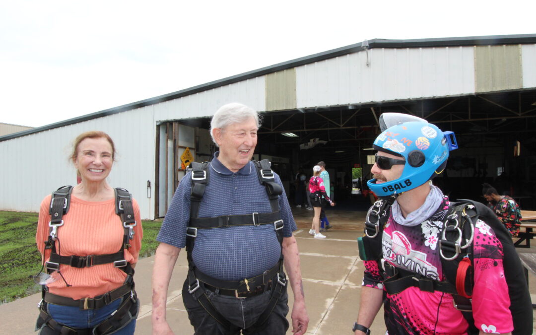 50 years after jet ejection, veteran marks survival with skydiving leap